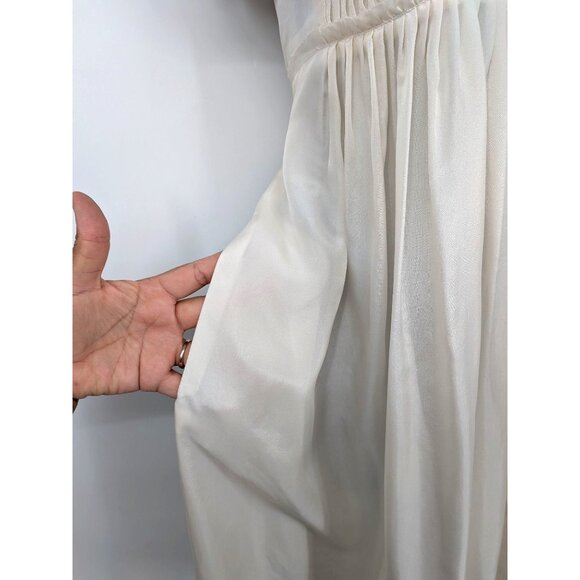 Ryu Babydoll Dress Women Size M 100% Silk Button Up Whimsical Cottagecore Fairy - Picture 6 of 13